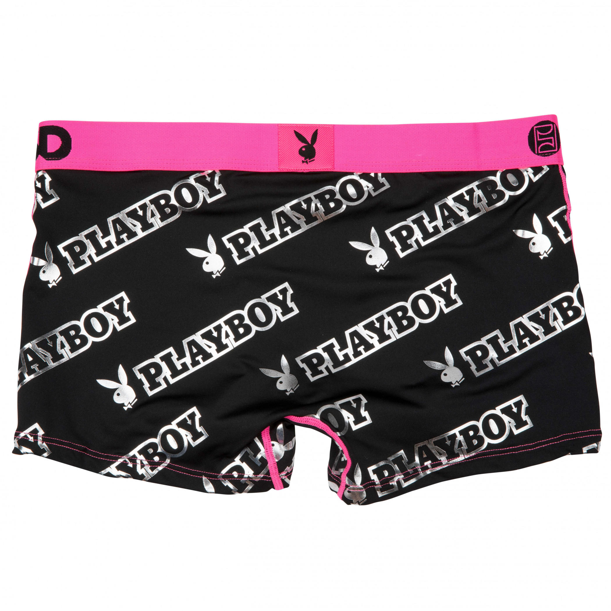 Playboy Logo All Over Print PSD Boy Shorts Underwear